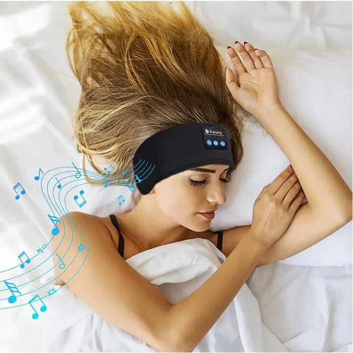 Wireless Bluetooth Sleep Headband with Integrated Sleep Mask & Headphones