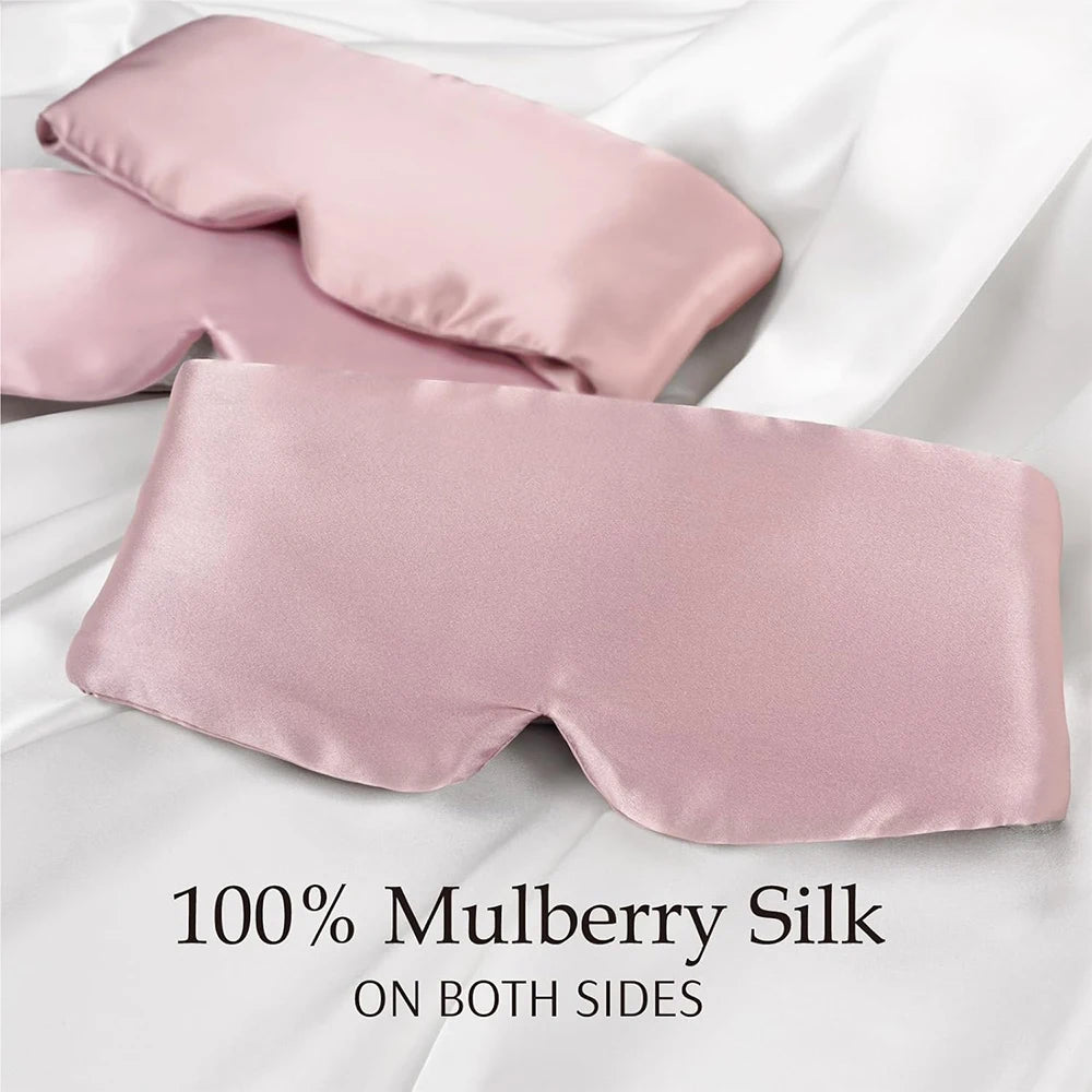 100% Mulberry Silk Blackout Sleeping Eye Mask