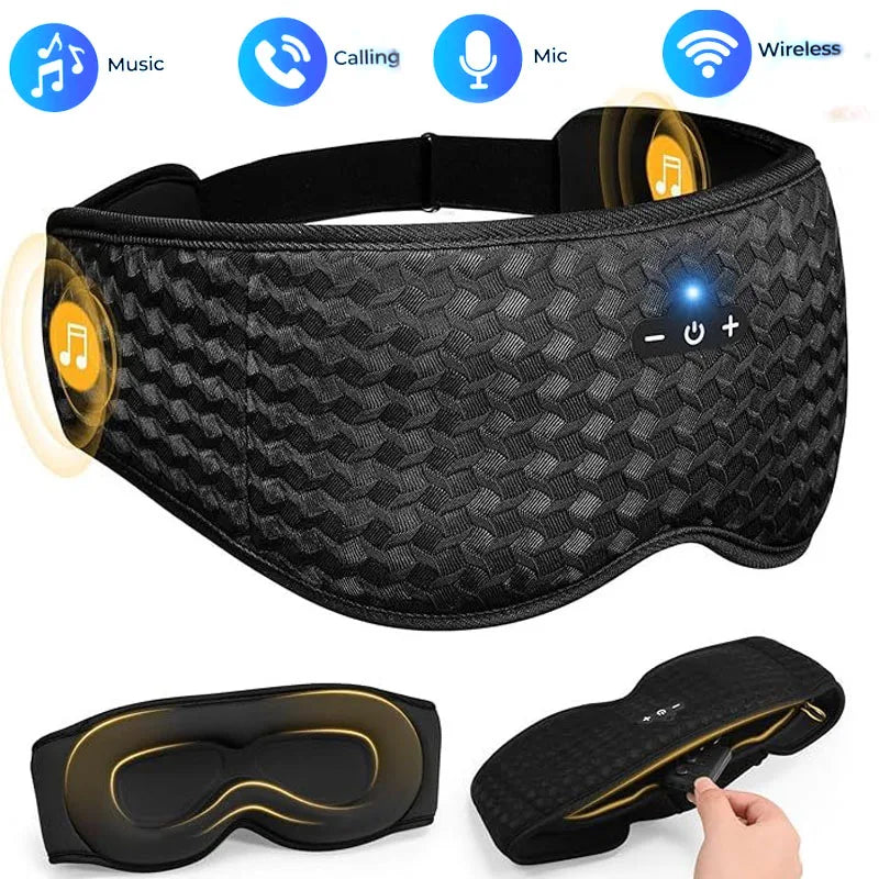 Sleep Eye Mask With Bluetooth Headphones And Microphone